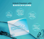 Bausch & Lomb Purevision2 Contact Lens - Spherical | Monthly Disposable | Silicone Hydrogel Material | (Pack of 6) - Image 4