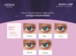 Bausch & Lomb Lacelle Circle Color Contact Lens | with Power | Monthly Disposable | Spherical | Hydrogel Material | (Pack of 1) - Image 2