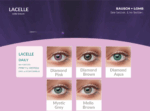 Bausch & Lomb Lacelle Natural Look Color Contact Lens | with Power | Quarterly Disposable | Hydrogel Material | (Pack of 1) - Image 2
