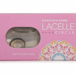 Bausch & Lomb Lacelle Circle Color Contact Lens | with Power | Monthly Disposable | Spherical | Hydrogel Material | (Pack of 1)
