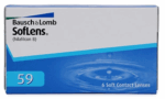 Bausch & Lomb Soflens59 Contact Lens - Spherical | Monthly Disposable | Hydrogel Material | (Pack of 6)