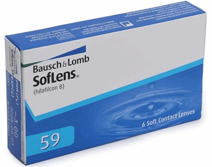 Bausch & Lomb Soflens59 Contact Lens - Spherical | Monthly Disposable | Hydrogel Material | (Pack of 6) - Image 3