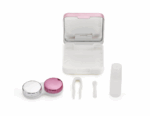Elivate Contact Lens Case Container Kit with Mirror Pink - Image 2