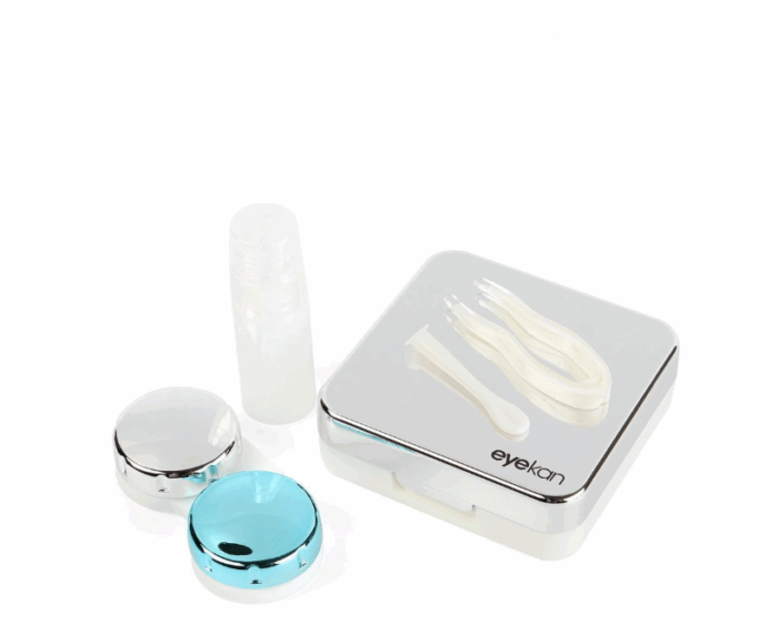 Elivate Contact Lens Case Container Kit with Mirror Silver - Image 5