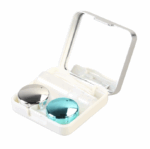 Elivate Contact Lens Case Container Kit with Mirror Silver - Image 4