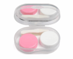VIVID VividVisionInt® Mini Portable Contact Lens case Container Kit with Tweezer Applicator & Lens Stick and Daily Usable in Travelling Portable Lens Box Easy to Carry LC 3023-B-BLACK - Image 2