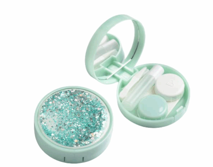 Elivate Contact Lens Case Container Kit with Mirror SEA GREEN - Image 5