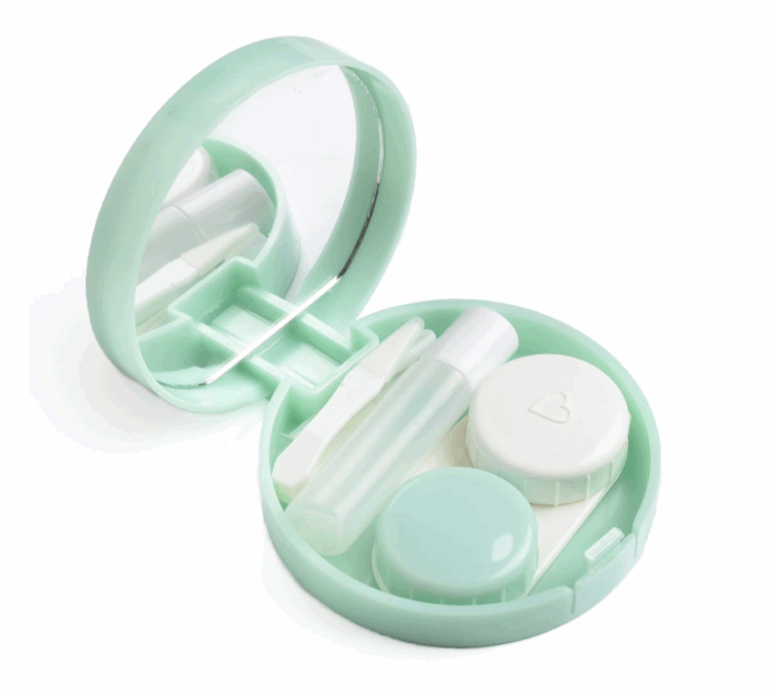 Elivate Contact Lens Case Container Kit with Mirror SEA GREEN - Image 3