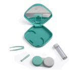 Elivate Contact Lens Case Container Kit with Mirror GREEN - Image 3