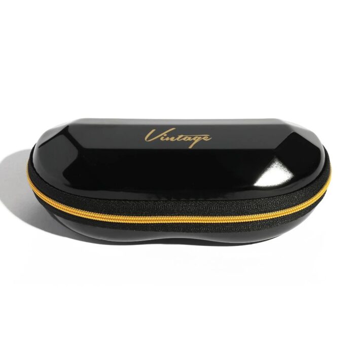 Black Designer Hard Zipper Case - Image 3
