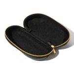 Black Designer Hard Zipper Case - Image 2