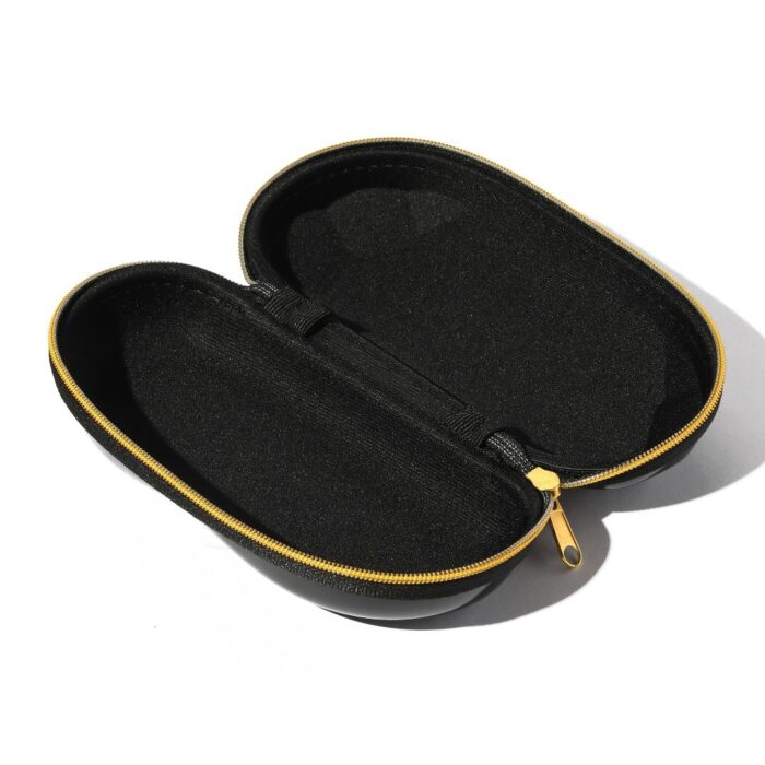 Black Designer Hard Zipper Case - Image 2